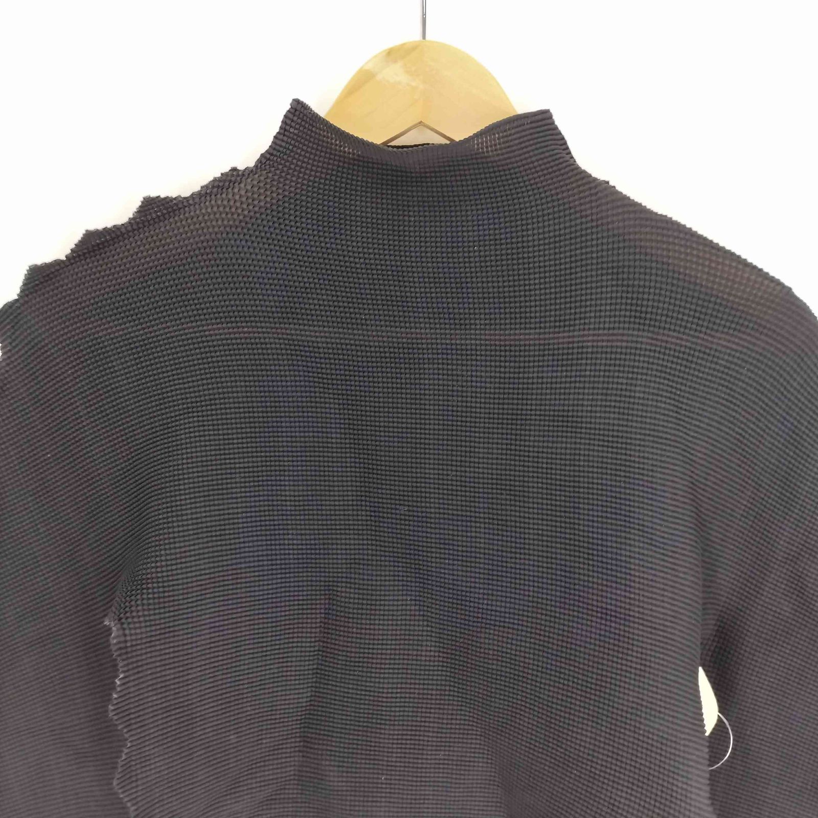  ミー イッセイミヤケ me ISSEY MIYAKE 14 SS 変形 トゲトゲ ワッフル プリーツ カットソー レディース 表記無 長袖 シャツ ブラウス