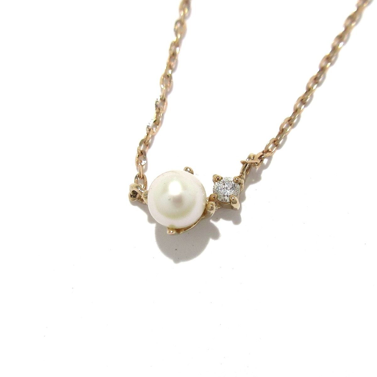 ete エテ ネックレス - K10×ダイヤモンド 0.01カラット