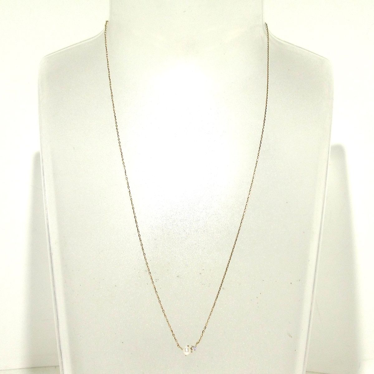 ete エテ ネックレス - K 10×ダイヤモンド 0.01カラット