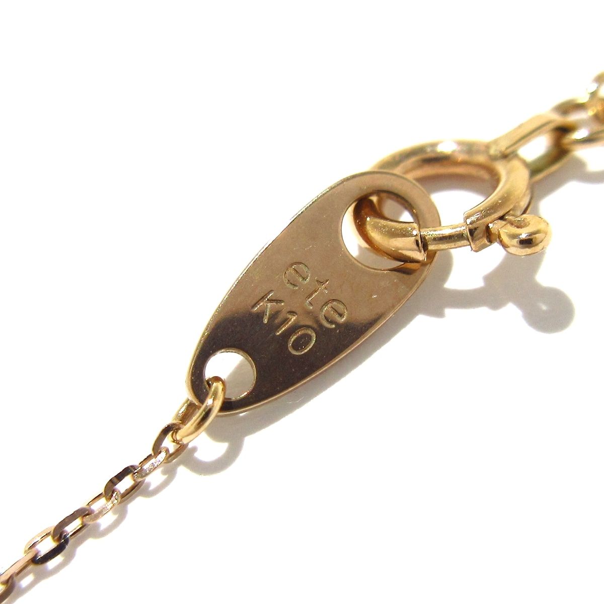  ete エテ ネックレス - K 10×ダイヤモンド 0.01カラット ネックレス アクセサリー