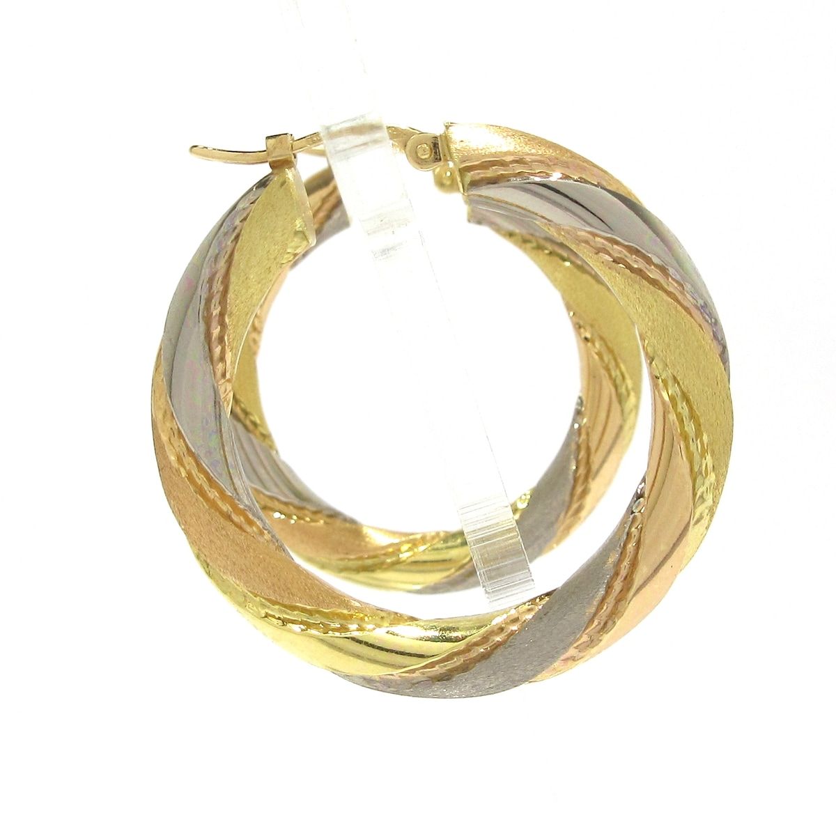 Unbranded ノーブランド ピアス K18YG×K18WG 総重量4g