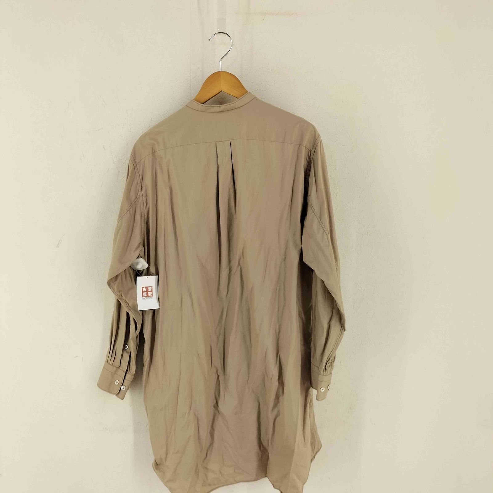 ユーズドフルギ 古着 APPLETREES TRAVELER SHIRT NO COLLAR メンズ import L