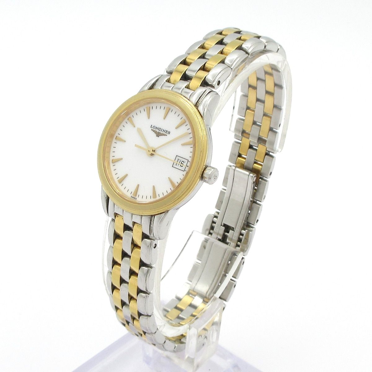 LONGINES ロンジン 腕時計 - L4.216.3 レディース SS 白