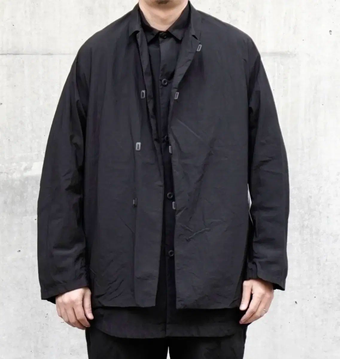 シアトゥーラ ウォレット コート ジャケット パッカブル ブラック 2 KANDAIZUMI_COM