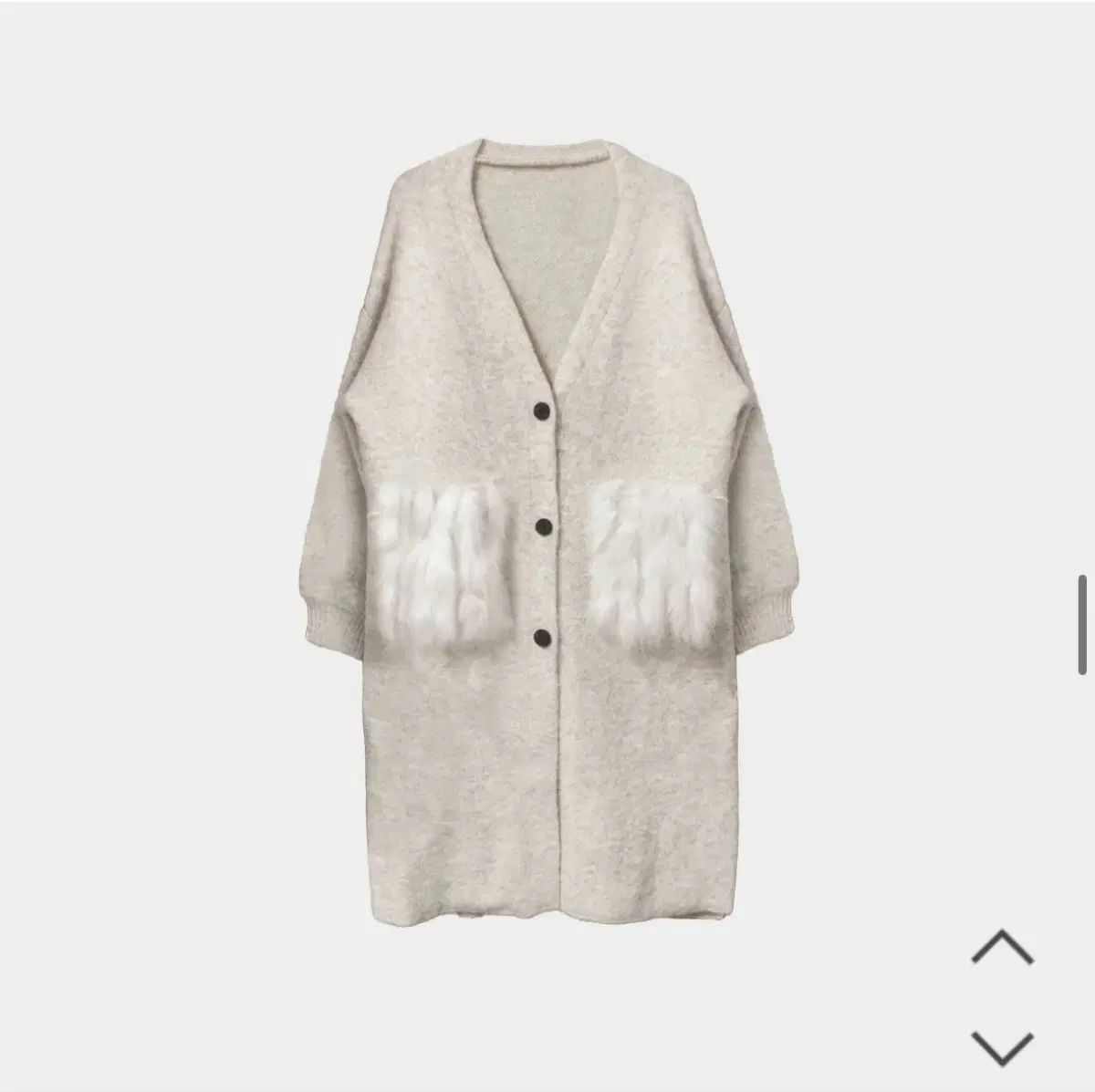 ミエルエルベロニファーポケットウールカーディガン