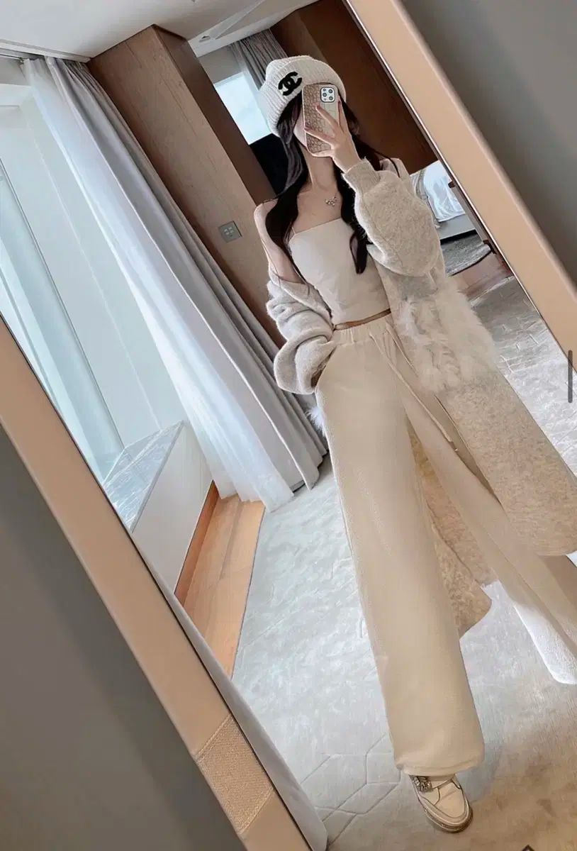 ミエルエルベロニファーポケットウールカーディガン