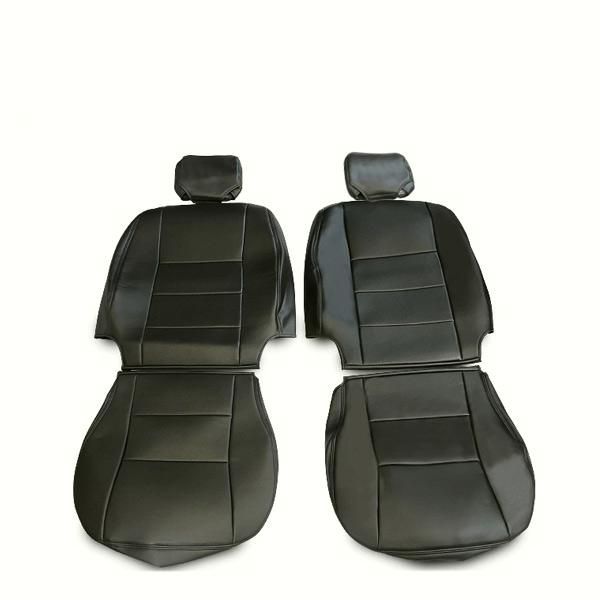 ハイエース 200系 カスタム シートカバー ブラック 前席用 2枚組セット 標準 ワイド SGL用 内装パーツ