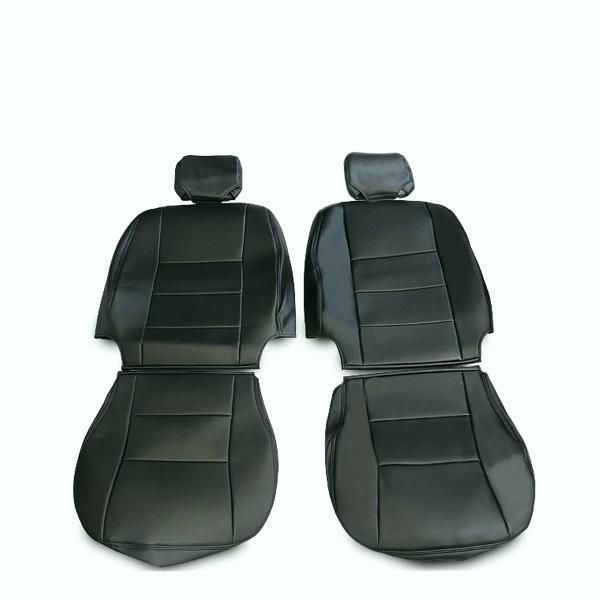 ハイエース 200系 カスタム シートカバー ブラック 前席用 2枚組セット 標準 ワイド SGL用 内装パーツ