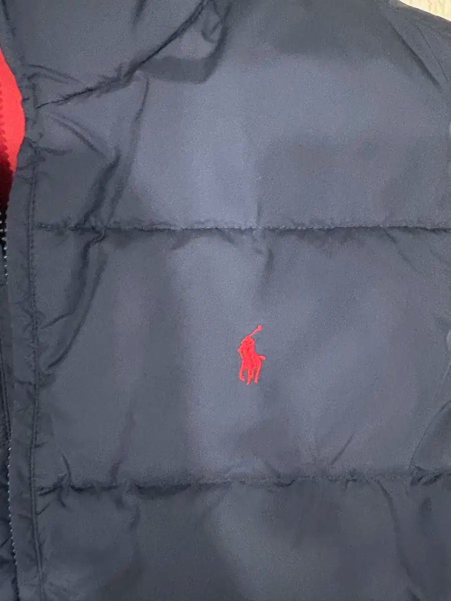 L ポロラルフローレン ダウン ベスト リバーシブル ネイビー