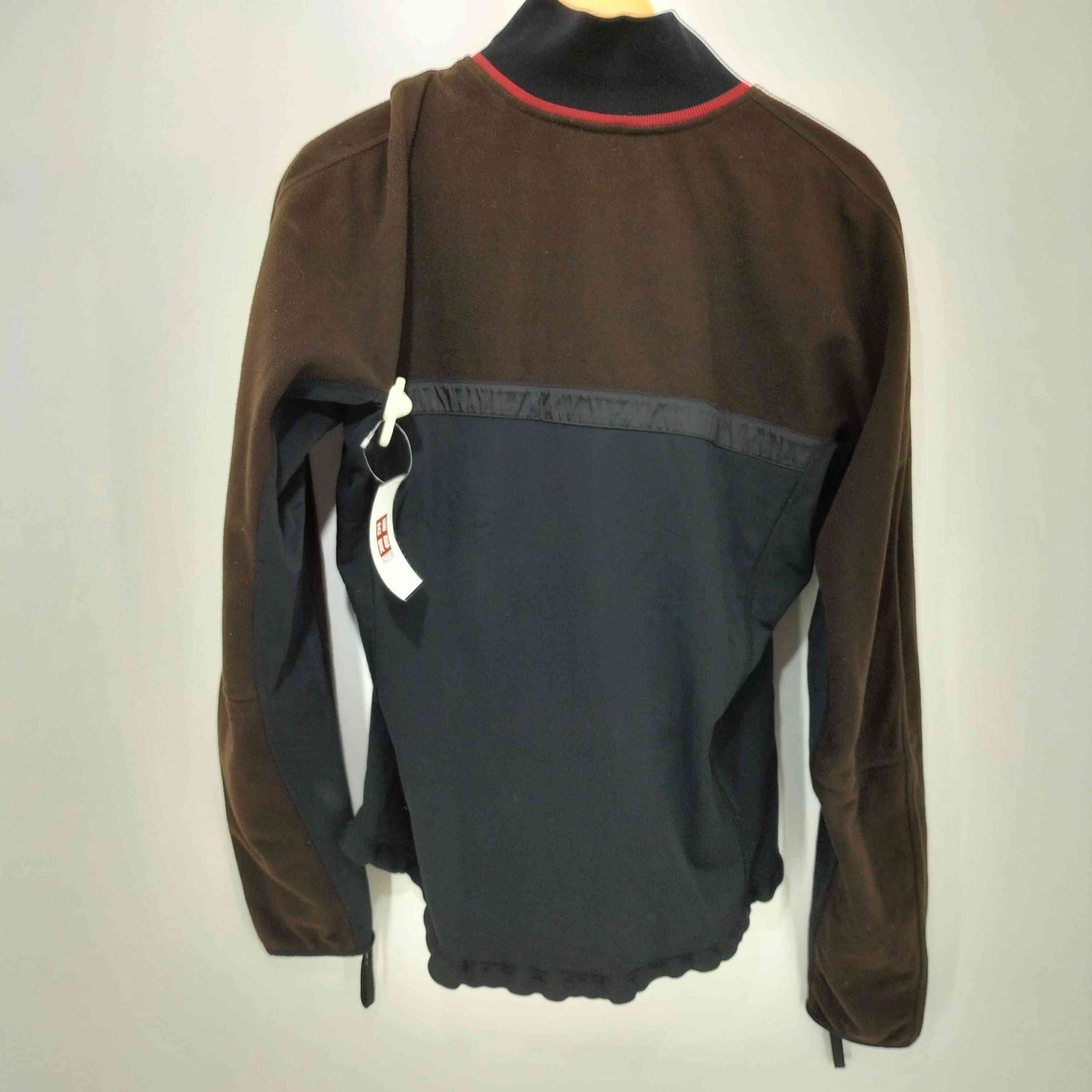 プラダ PRADA SPORTS イタリア製 スタンド 切替 ダブルジップ フリースジャケット メンズ import L