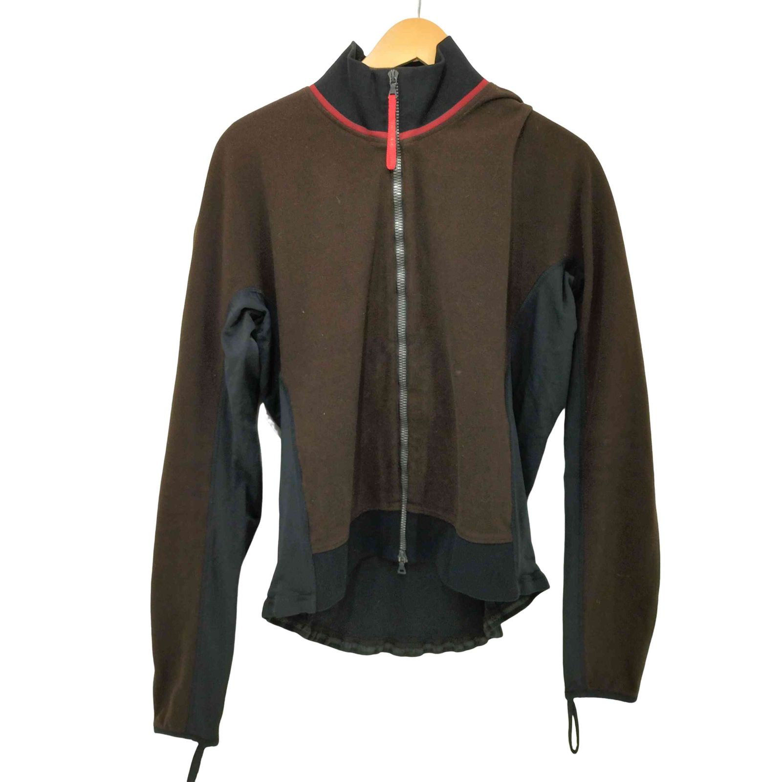 プラダ PRADA SPORTS イタリア製 スタンド 切替 ダブルジップ フリースジャケット メンズ import L