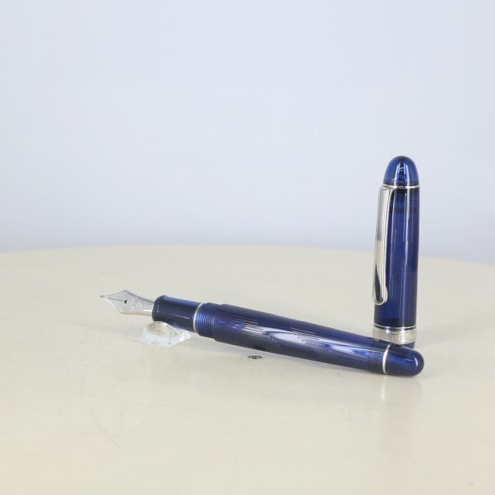 プラチナ PLATINUM 万年筆 3776 センチュリー 富士五湖 河口 ドーンブルー