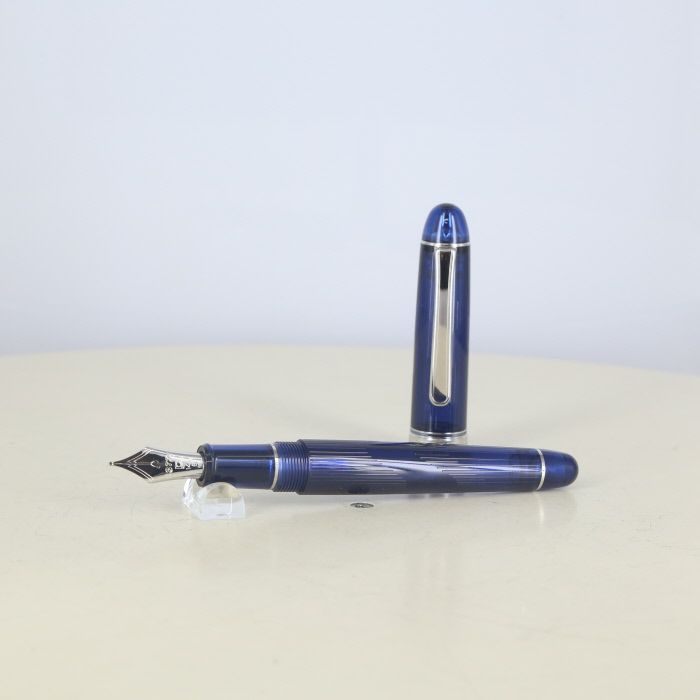 プラチナ PLATINUM 万年筆 3776 センチュリー 富士五湖 河口 ドーンブルー