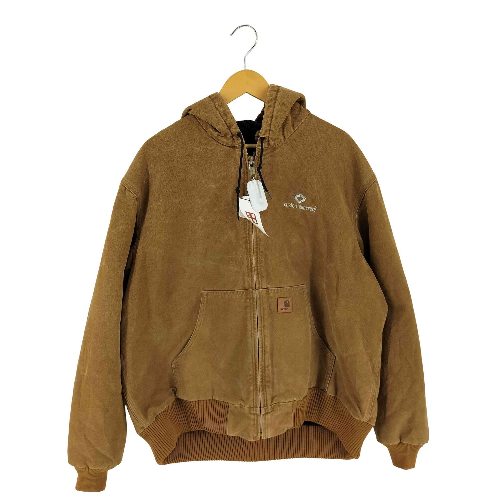 カーハート Carhartt 2014年製 メキシコ製 アクティブジャケット 企業刺繍 メンズ import XL