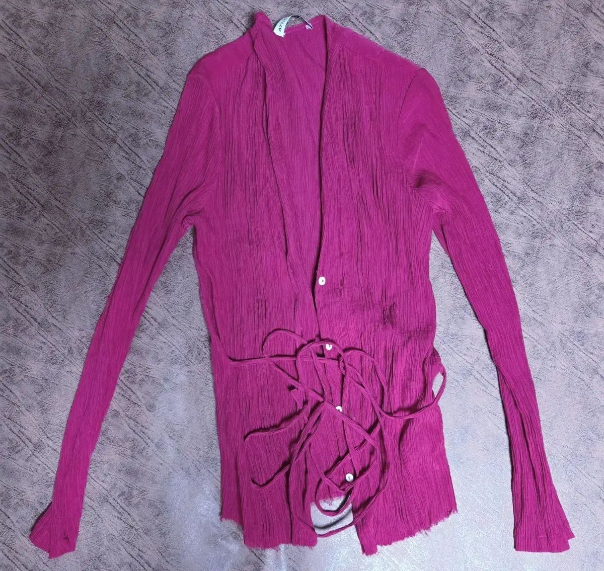 attic and barn プリーツ シャツ カーディガン