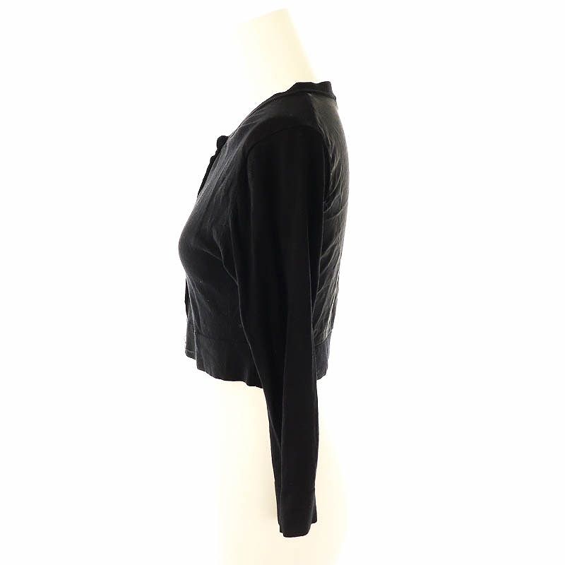 ヨーコチャン YOKO CHAN パールボタン ニット カーディガン クロップド