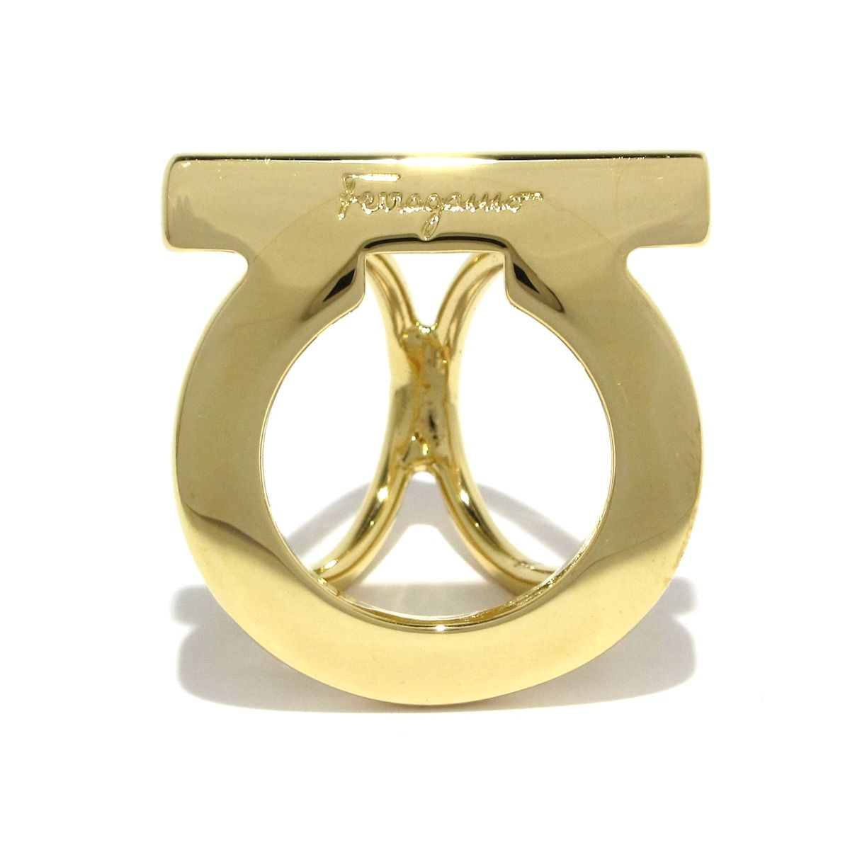 FERRAGAMO SalvatoreFerragamo サルバトーレフェラガモ スカーフリング ガンチーニ ゴールド