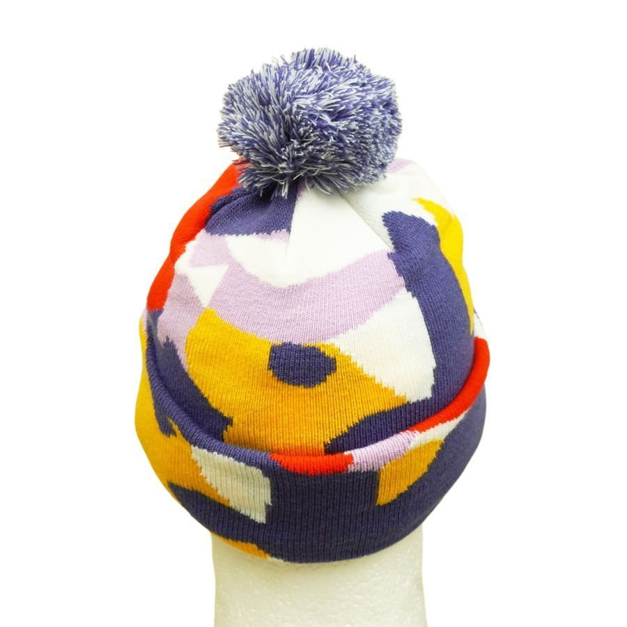 ノースフェイス帽子 ニット帽 THE NORTH FACE 【クリックポスト発送】 KIDS SKI TUKE BEANIE キッズ スキー チューク ビーニー CAVEBLUECLGSHPP ケーブブルーマルチ メンズ レディース ポンポン ジャガード