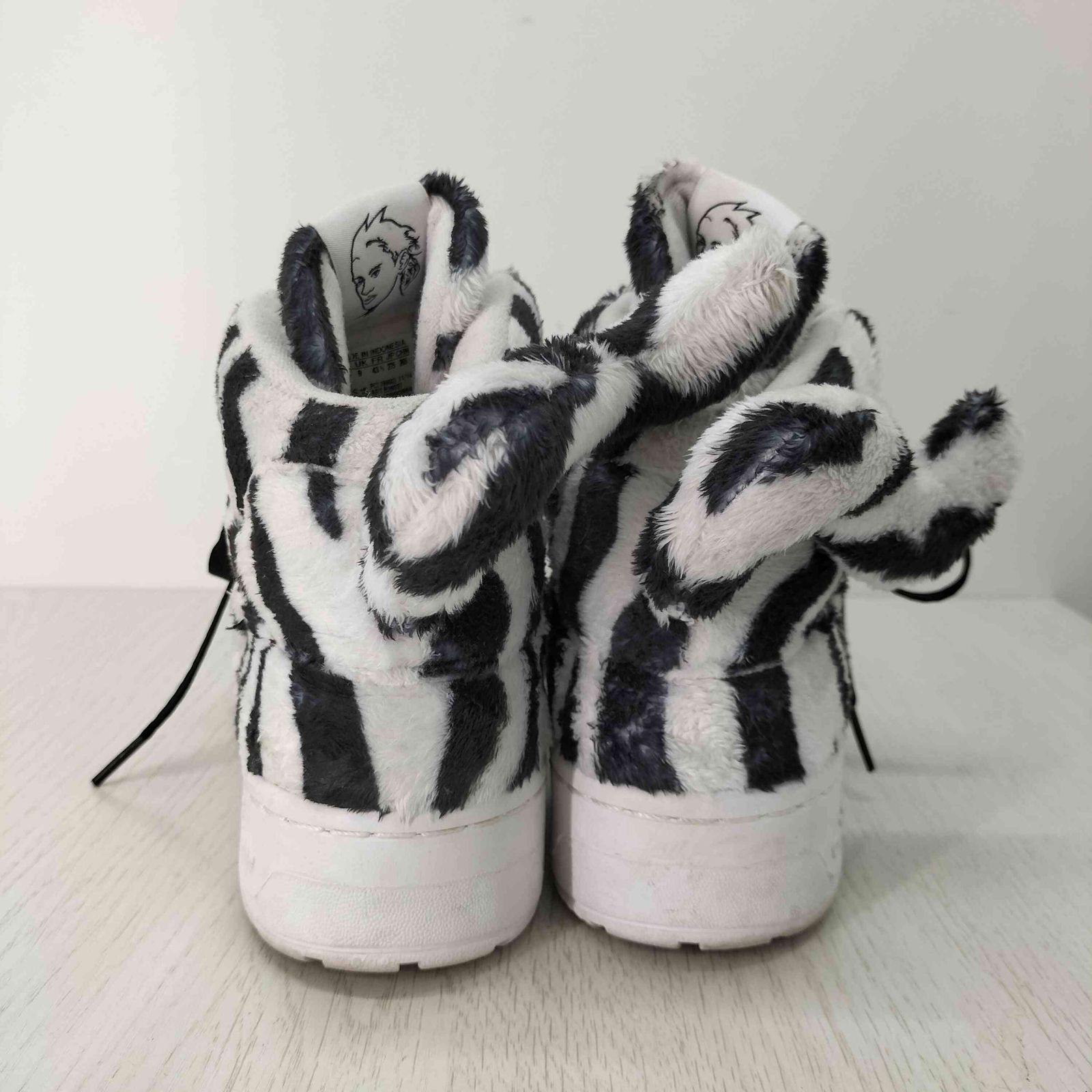 ジェレミースコット JEREMY SCOTT ホワイト タイガー ハイカットスニーカー メンズ JPN 27.5