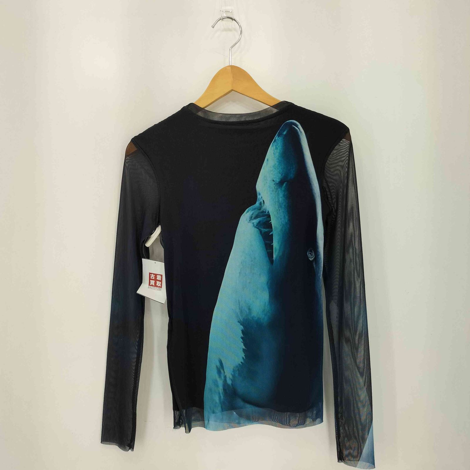 デシグアル Desigual BOTTER Long-sleeve shark T-shirt サメ柄 ロングスリーブTシャツ レディース import XS