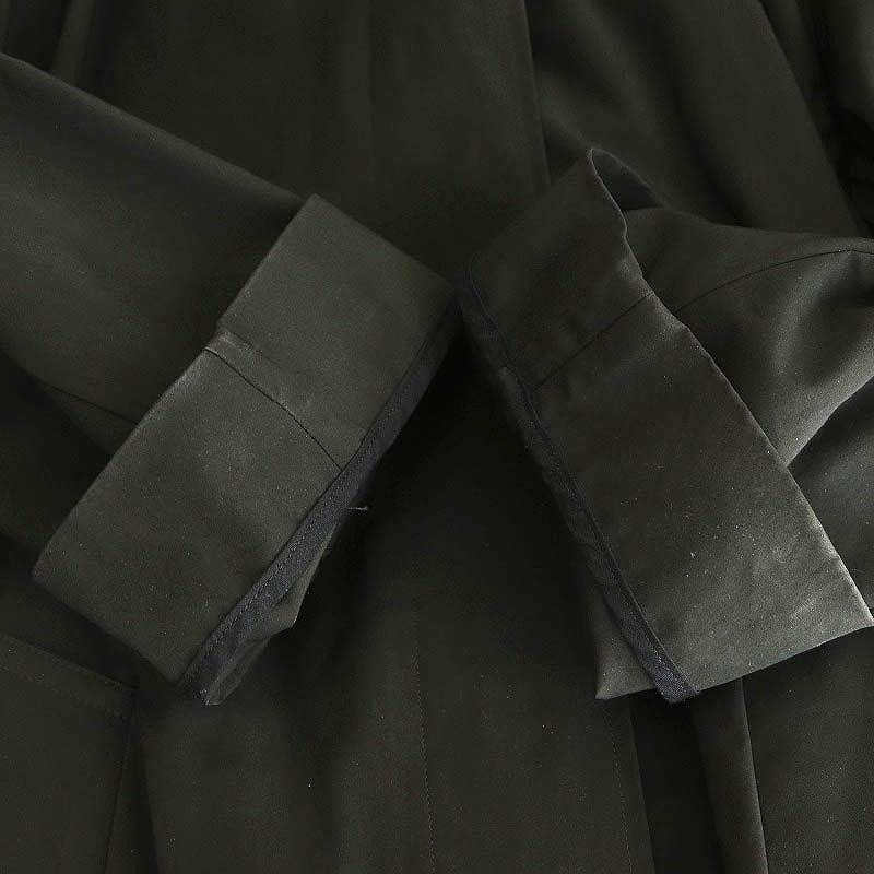 【中古】メゾンエウレカ MAISON EUREKA 061 RAIN COAT レインコート ステンカラー F 黒 /MI ■OS ■SH レディース メゾンエウレカ MAISON EUREKA 061 RAIN COAT レインコート ステン