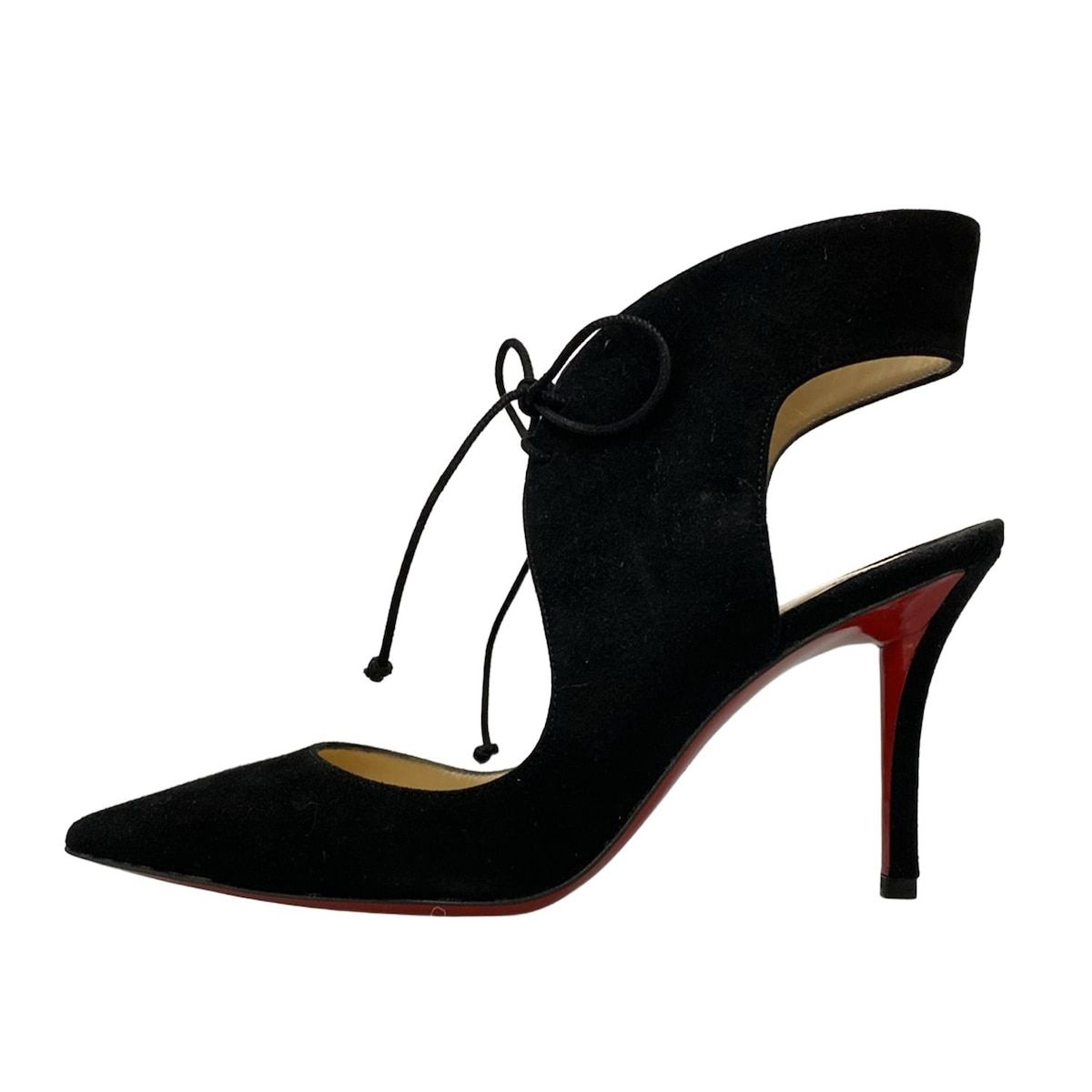 CHRISTIAN LOUBOUTIN クリスチャンルブタン サンダル 36 1 2 - 黒 リボン