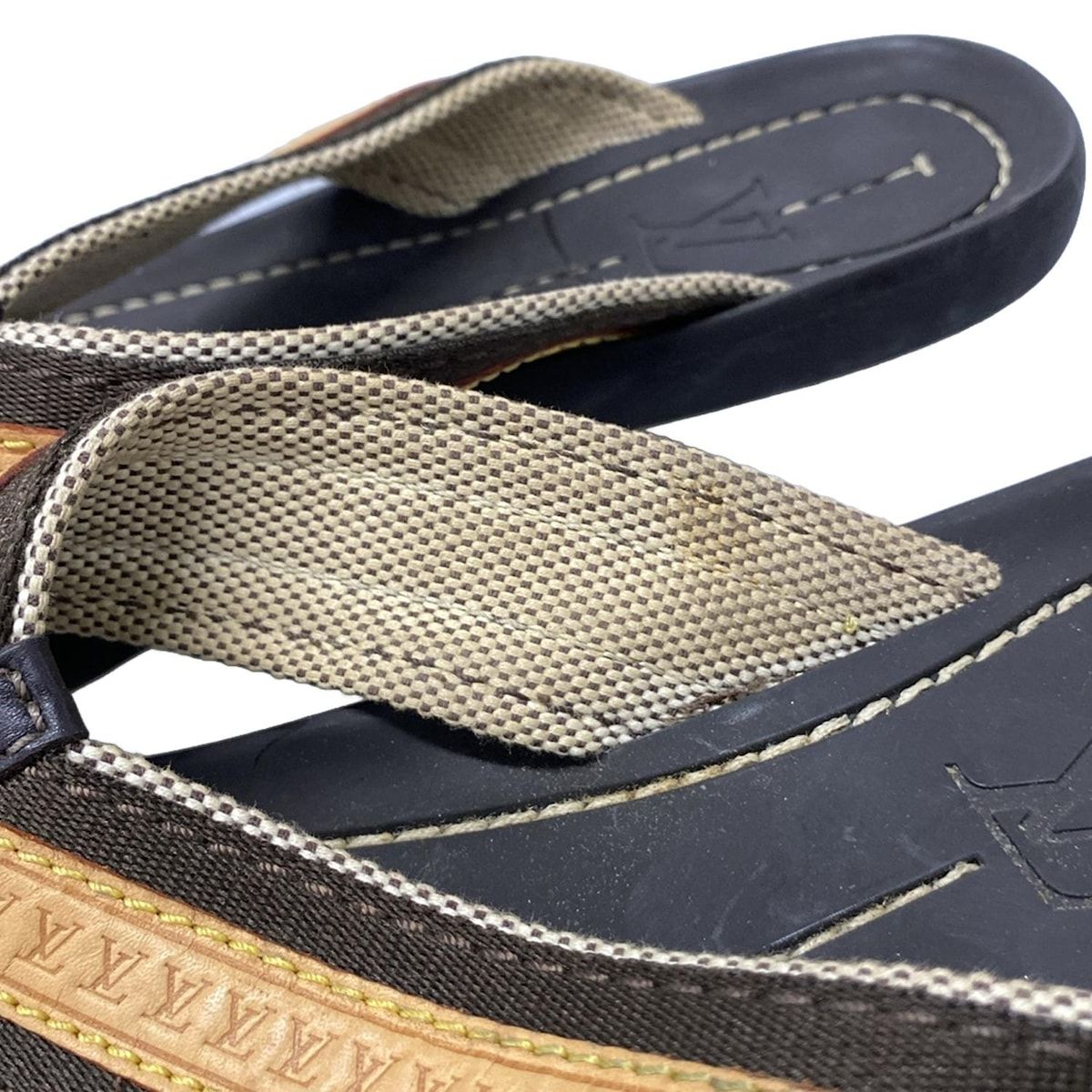 黒×ベージュ コットン