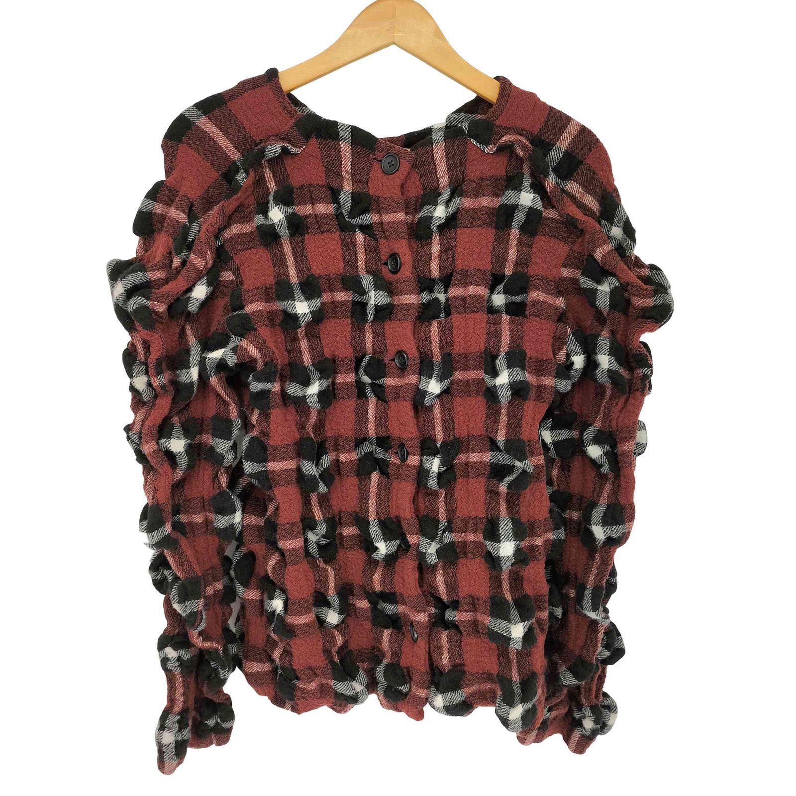 イッセイミヤケ ISSEY MIYAKE RHYTHM CHECK TOP レディース JPN 2