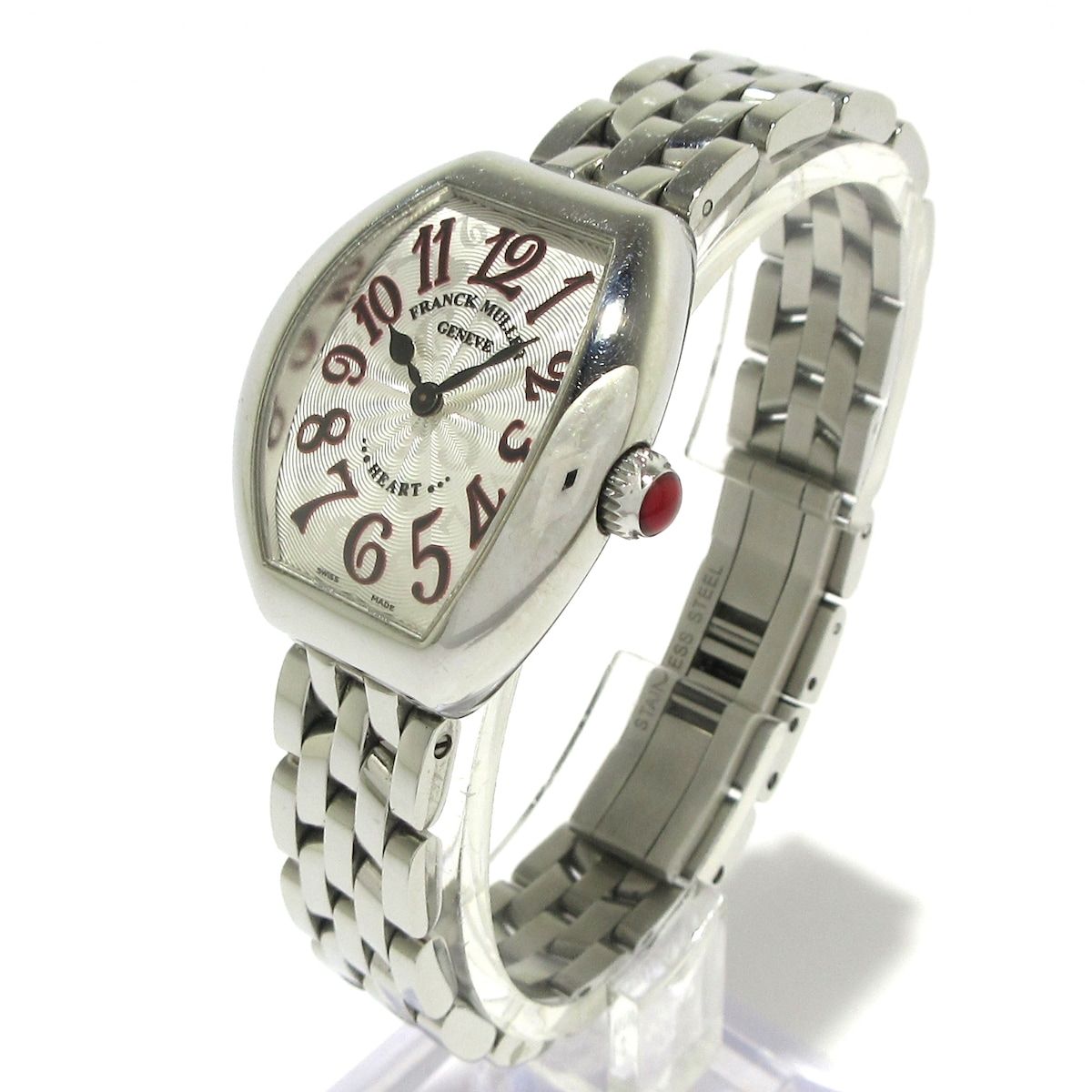 FRANCK MULLER フランクミュラー 腕時計 ハート トゥ ハート クレール 5002SQZJA レディース SS 隠し文字ギョーシェ文字盤 シルバー