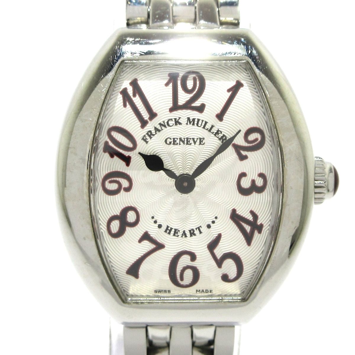 FRANCK MULLER フランクミュラー 腕時計 ハート トゥ ハート クレール 5002SQZJA レディース SS 隠し文字ギョーシェ文字盤 シルバー