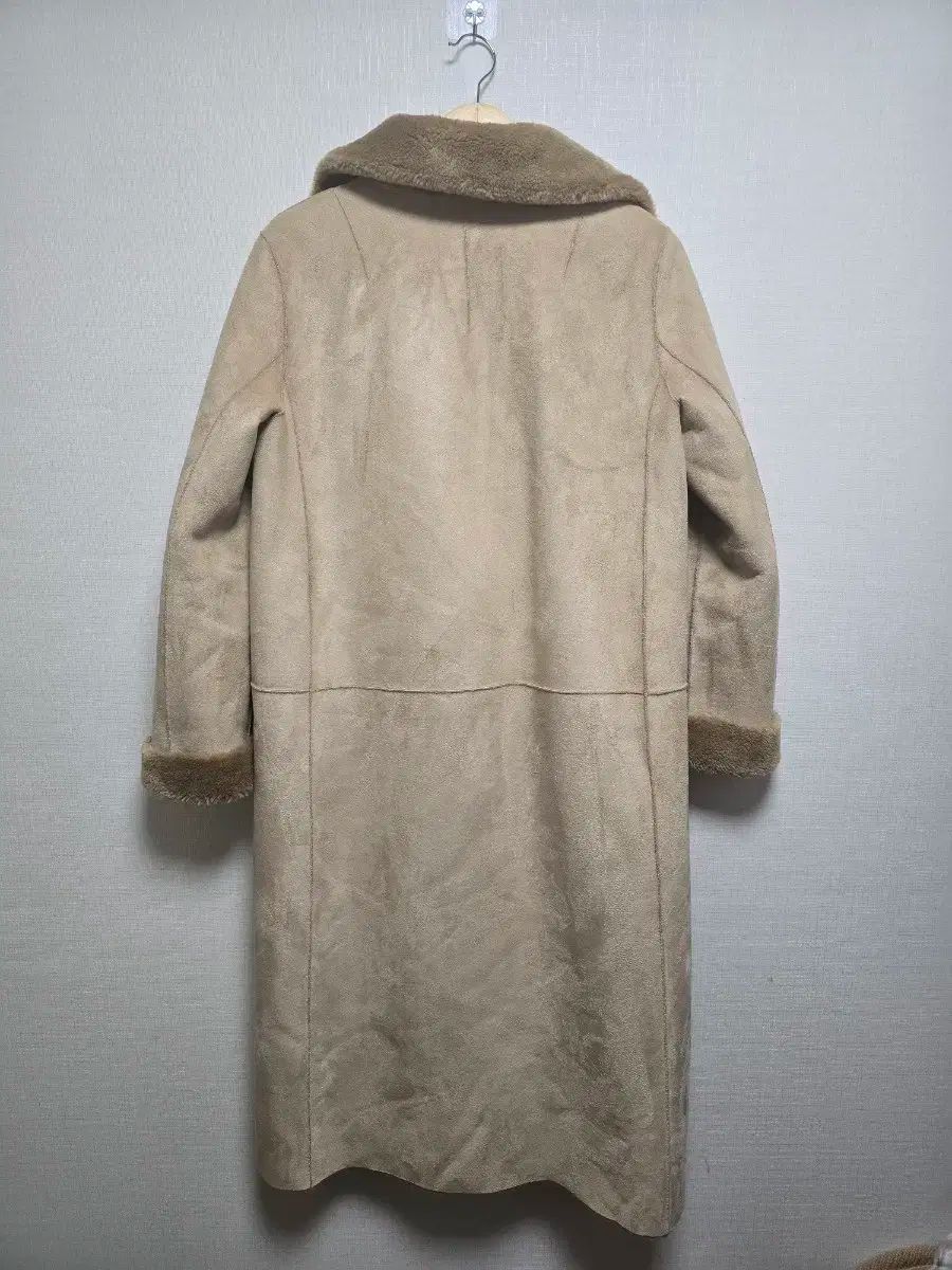 スウェード ロング ムートン コート