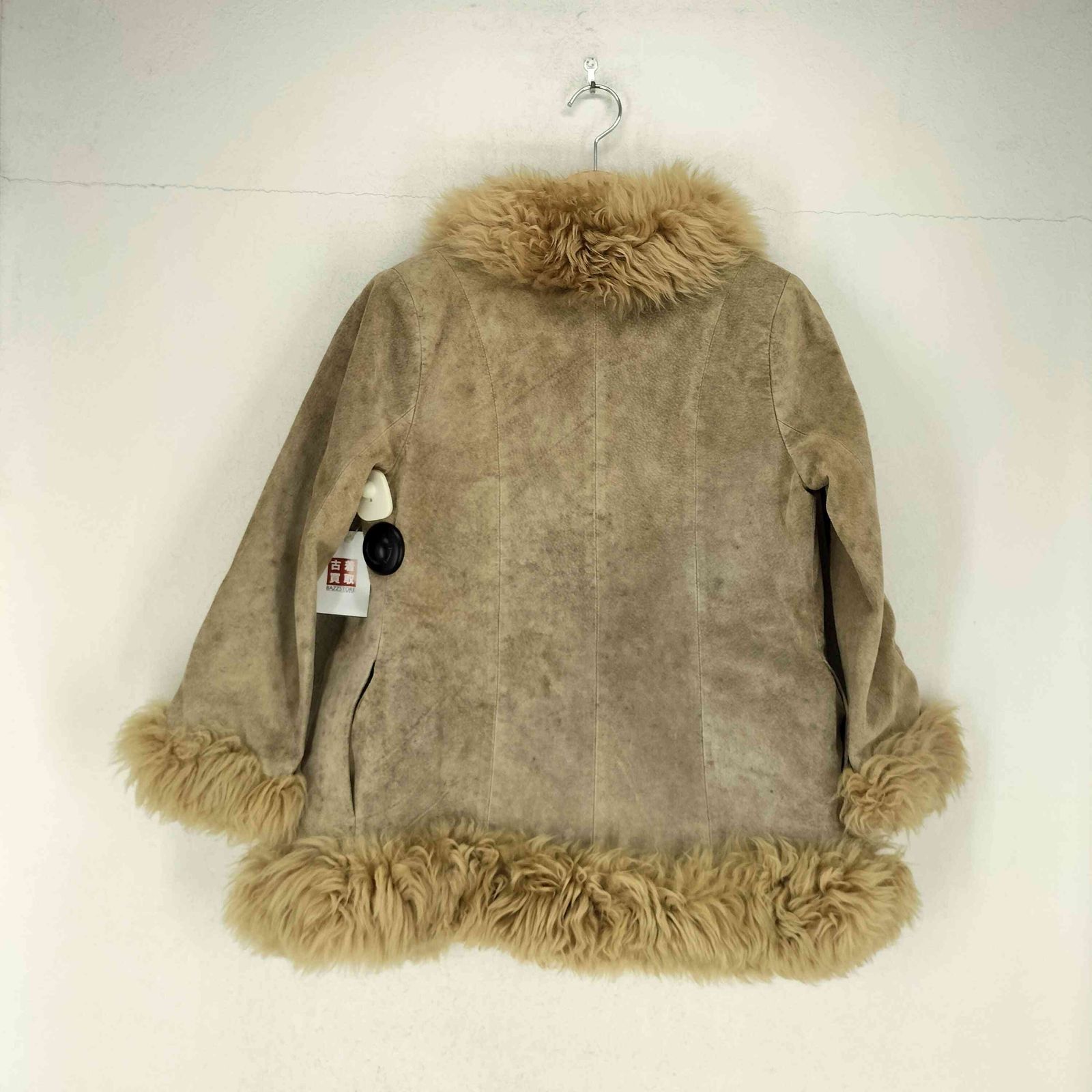 ユーズドフルギ 古着 Y2K ファー スエードジャケット レディース JPN 9号