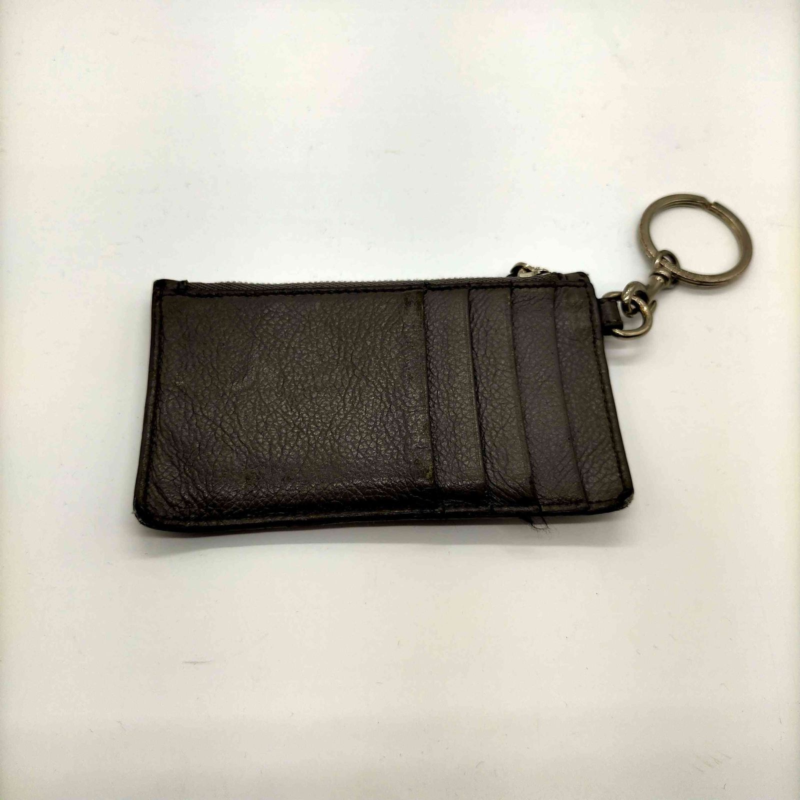 バレンシアガ BALENCIAGA イタリア製 フラグメント ケース キャッシュ カードホルダー コインケース ネックポーチ シボ革 メンズ 表記無