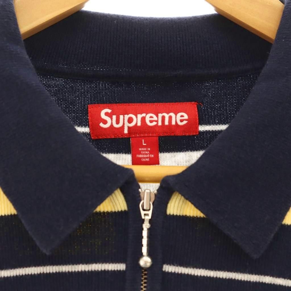 シュプリーム SUPREME 24AW Stripe Zip L S Polo トップス