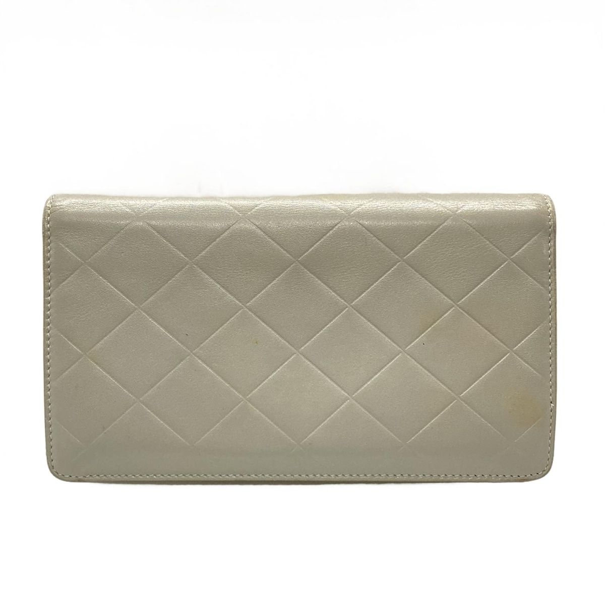 CHANEL シャネル 長財布 - グレー レザー