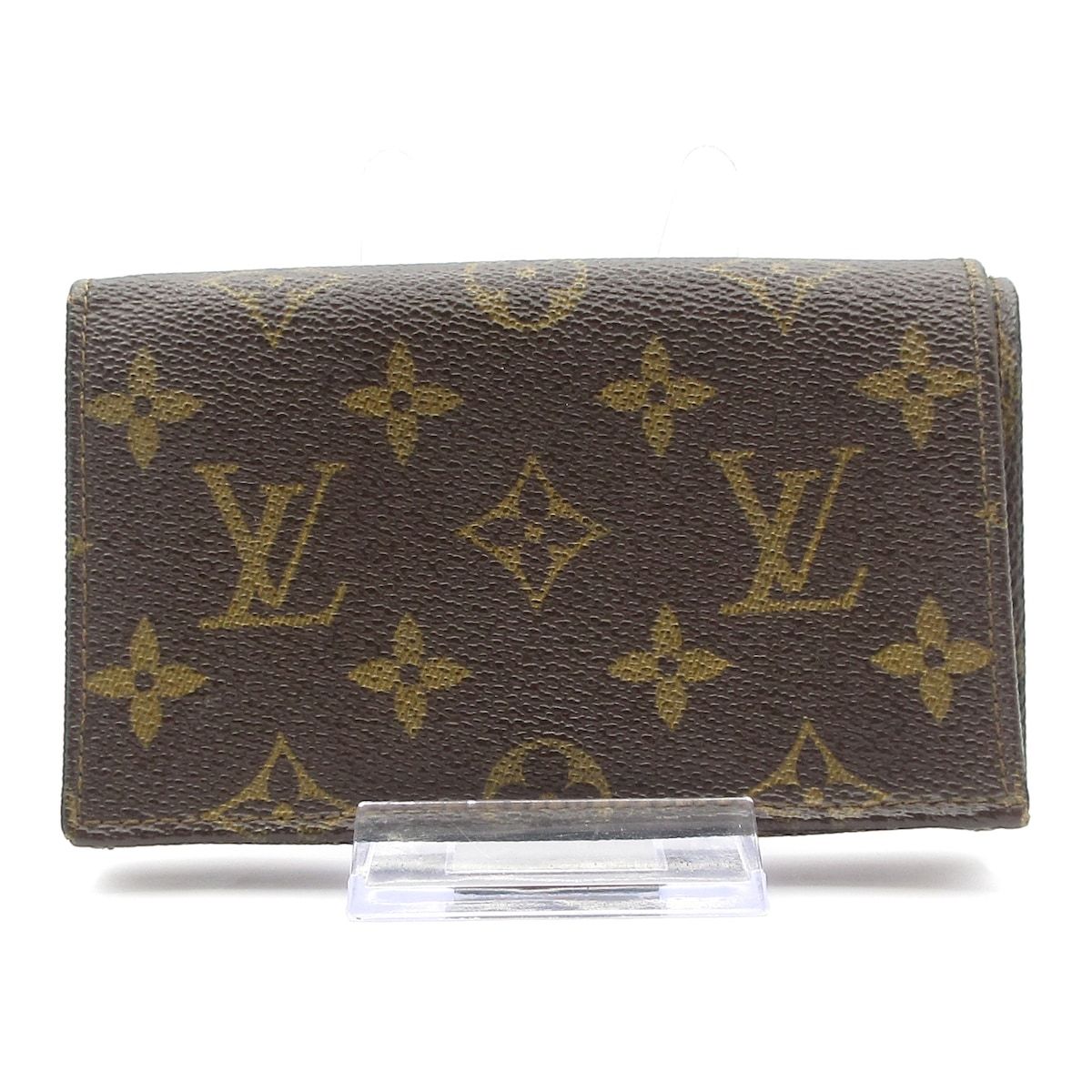 LOUIS VUITTON ルイヴィトン 2つ折り財布 モノグラム ポルト モネ ビエ トレゾール M61730 レザー