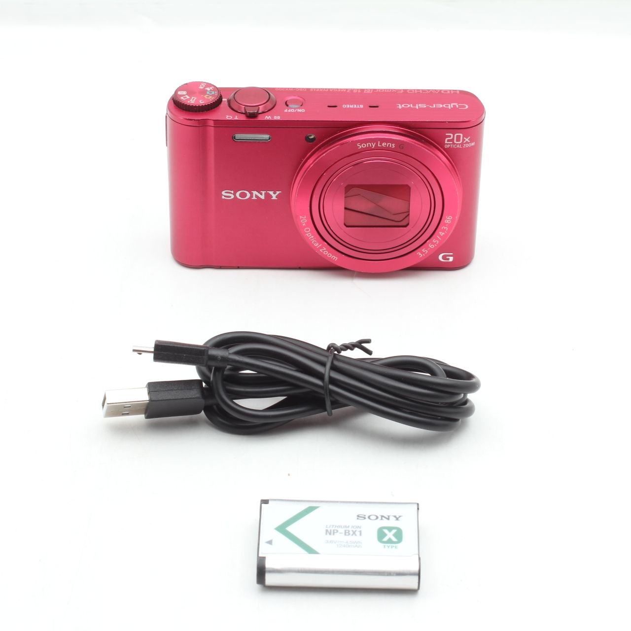 SONY ソニー コンパクトデジタルカメラ Cyber-Shot レッド DSC-WX300