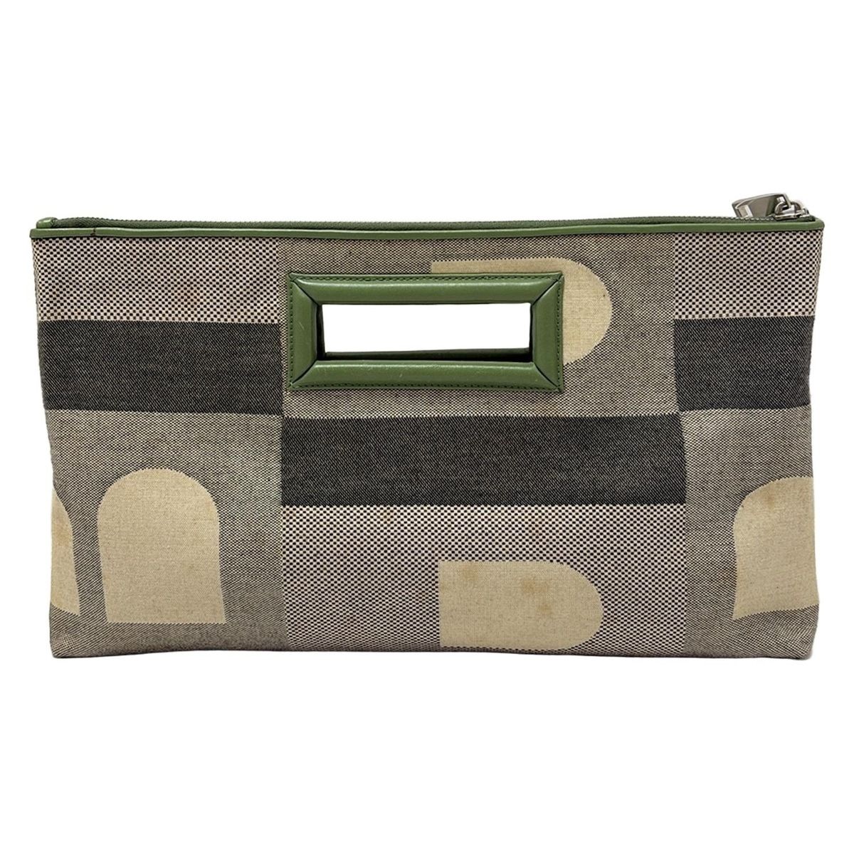 ベージュ×グリーン