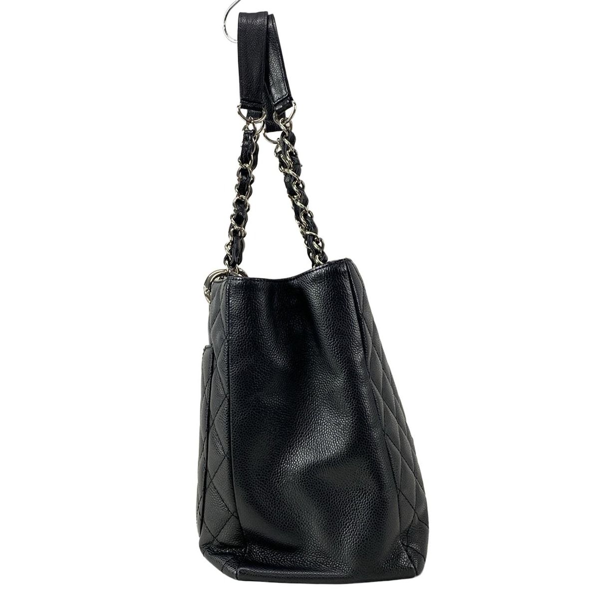 CHANEL シャネル トートバッグ 復刻チェーントート GST A50995 黒 チェーンショルダー シルバー金具