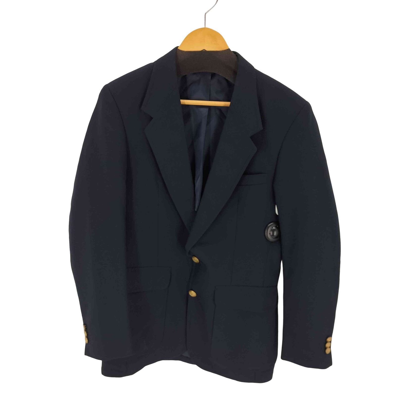 タウンクラフト TOWNCRAFT 金ボタン 紺ブレザー メンズ 36R