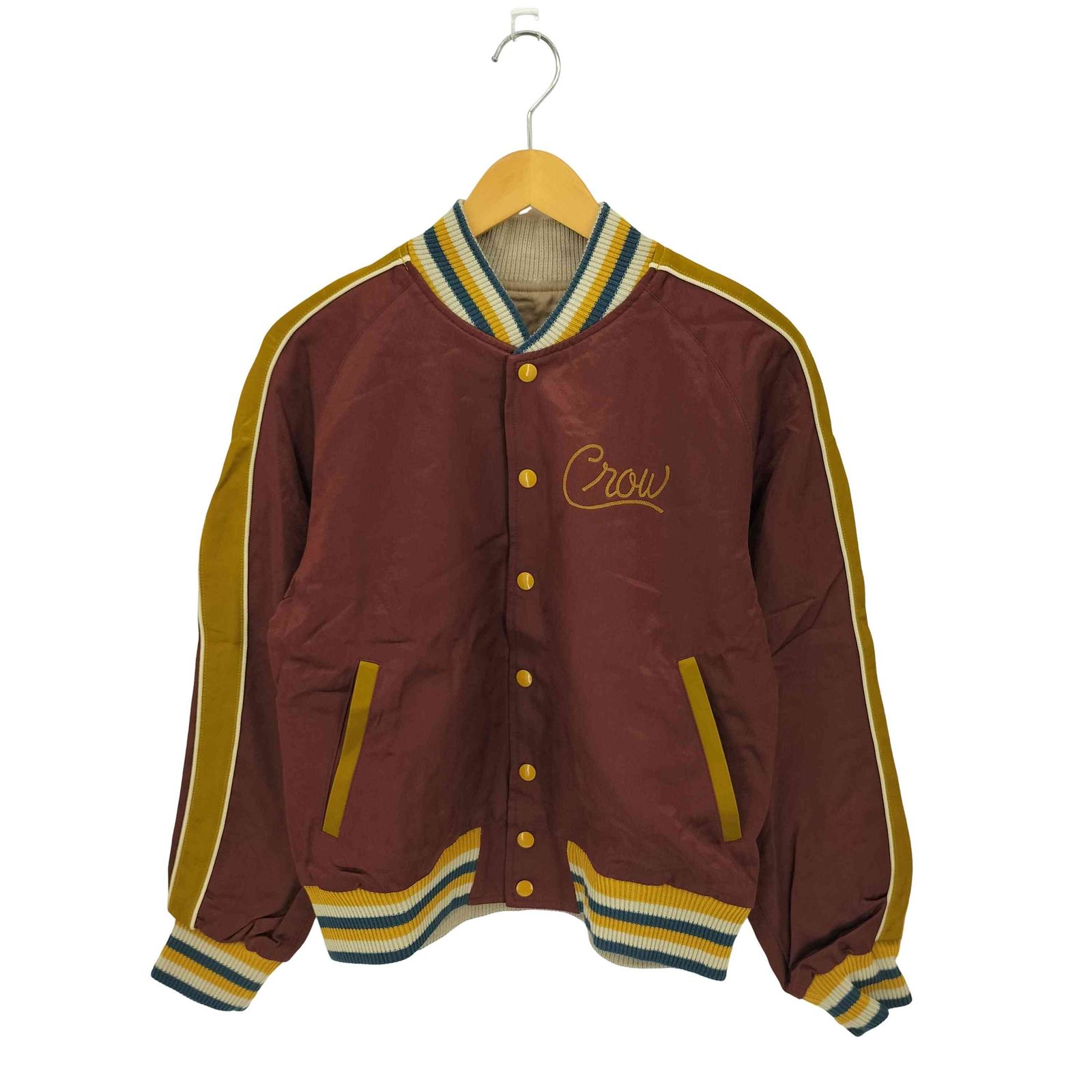 クロウ OLD CROW RACING CLUB - REVERSIBLE JACKET リバーシブル スカジャン メンズ import S