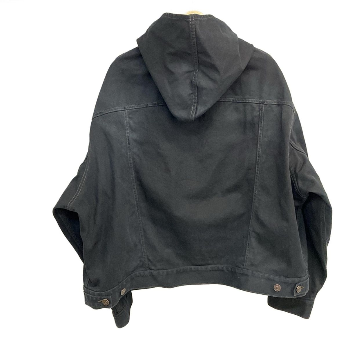 バレンシアガ パーカー サイズL ユニセックス - 719313 TNW 54 黒 長袖 デニム
