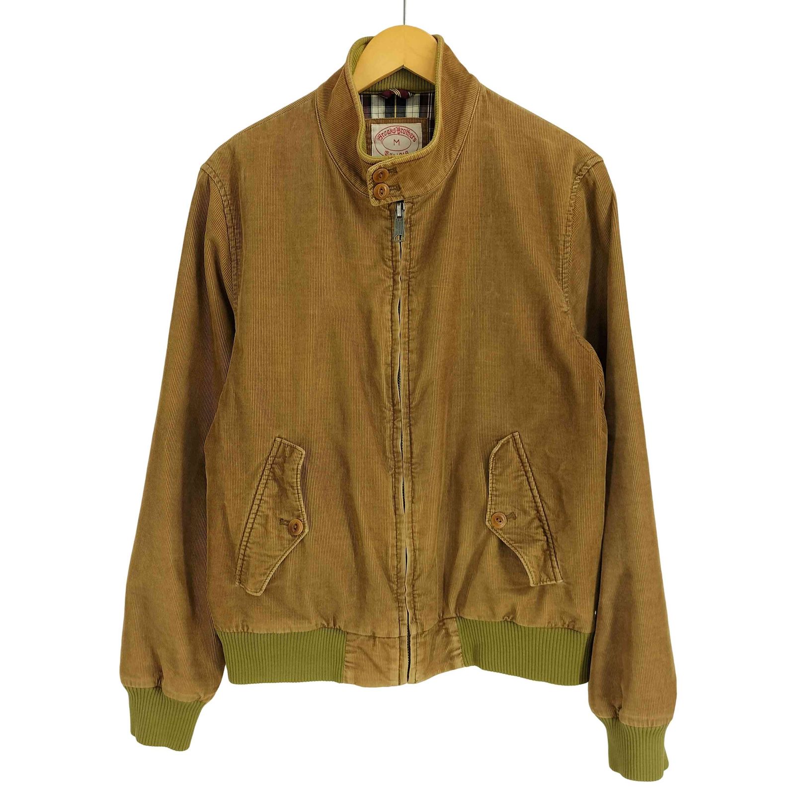 ブルックスブラザーズ BROOKS BROTHERS 細畝 コーデュロイ スウィングトップ ジャケット 裏地チェック メンズ import M