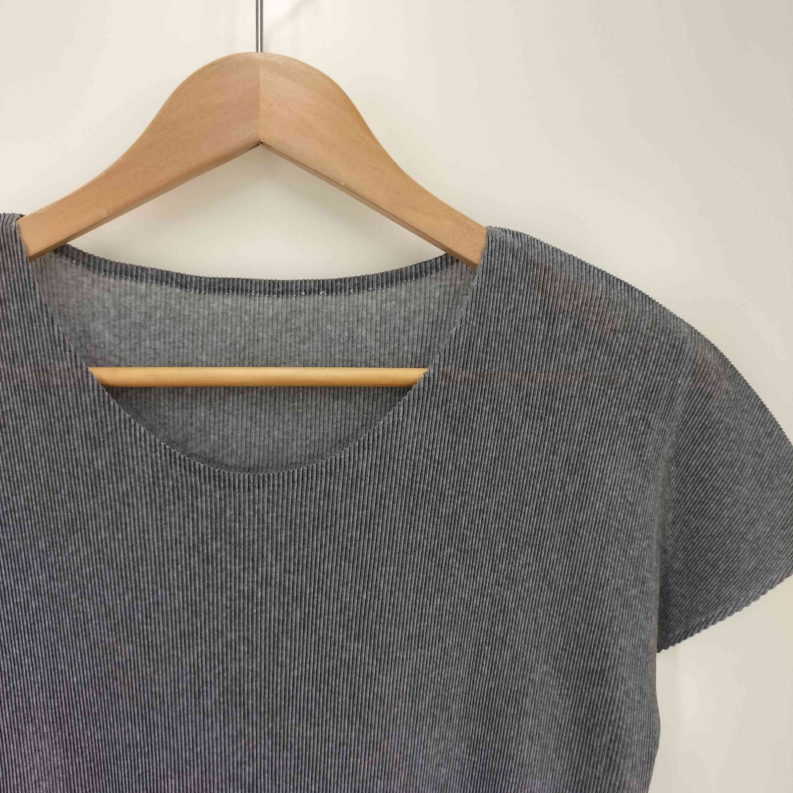 プリーツ半袖カットソー レディース