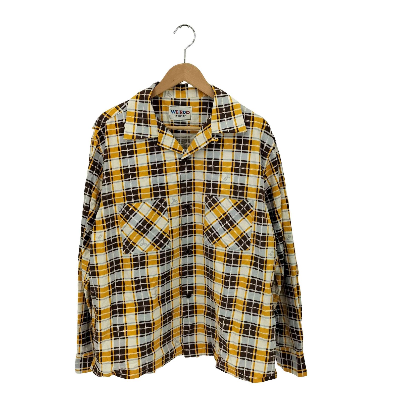 ウィアード WEIRDO WIND UP L S CHECK SHIRTS チェック柄 L S シャツ メンズ import XL