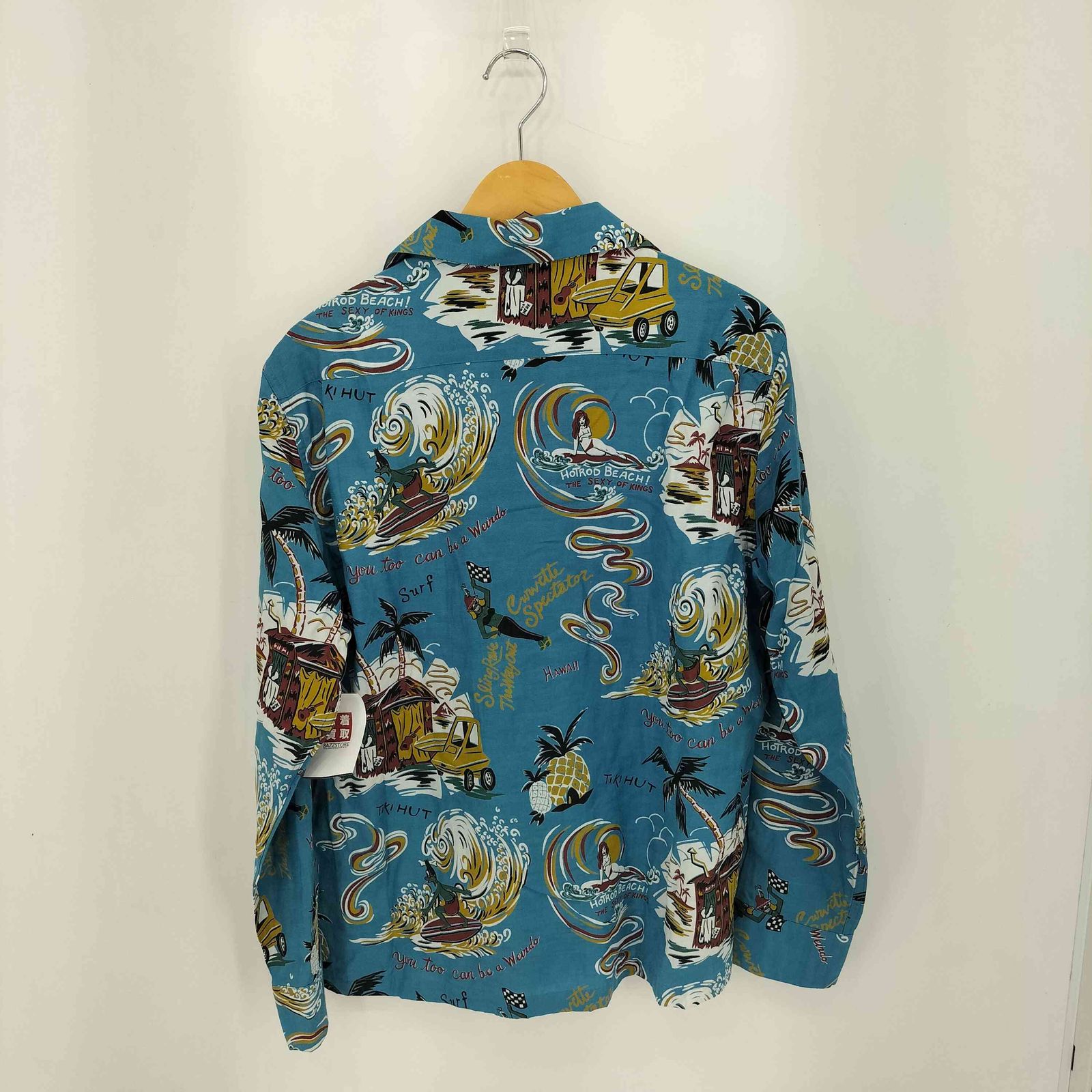 ウィアード WEIRDO HUT L S SHIRTS ロングスリーブ アロハシャツ メンズ import M