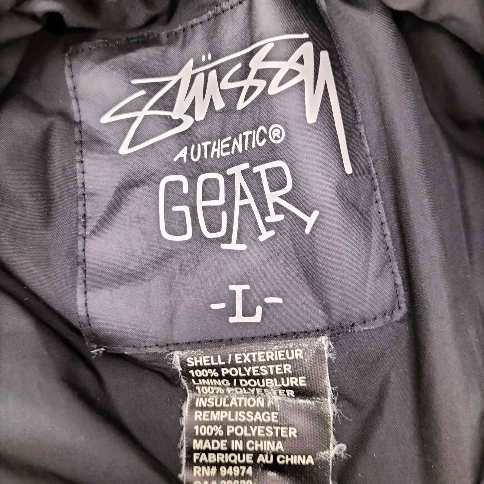 ステューシー Stussy 90-00S AUTHENTIC GEAR ECWCS GEN3 LEVEL7 型 裾 ロゴ フーデッド 中綿 マウンテン パーカー ジャケット メンズ import L KANDAIZUMI_COM