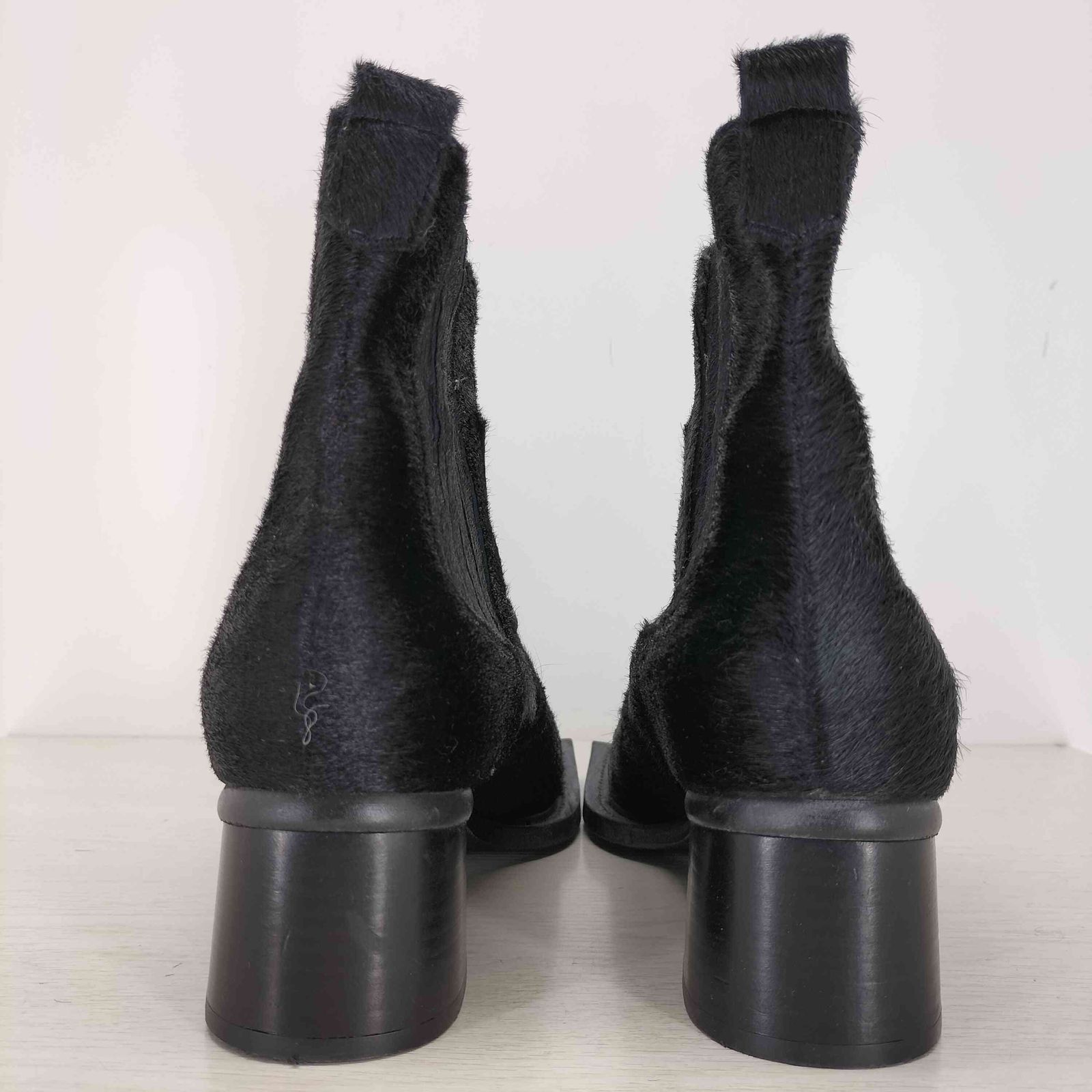 ユーズドフルギ 古着 Ninamounah Howler Ankle Boots ハラコ スクエアトゥブーツ メンズ 43