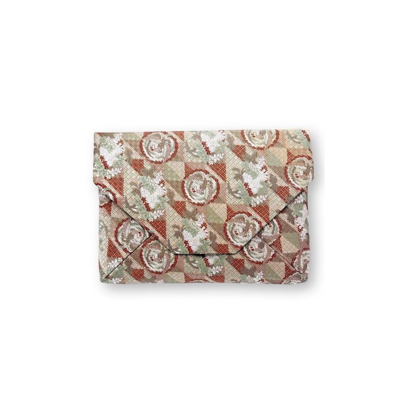 中川政七商店 茶道具 数寄屋袋 すきやぶくろ 和装小物 石畳地麟鳳踊桐 正絹