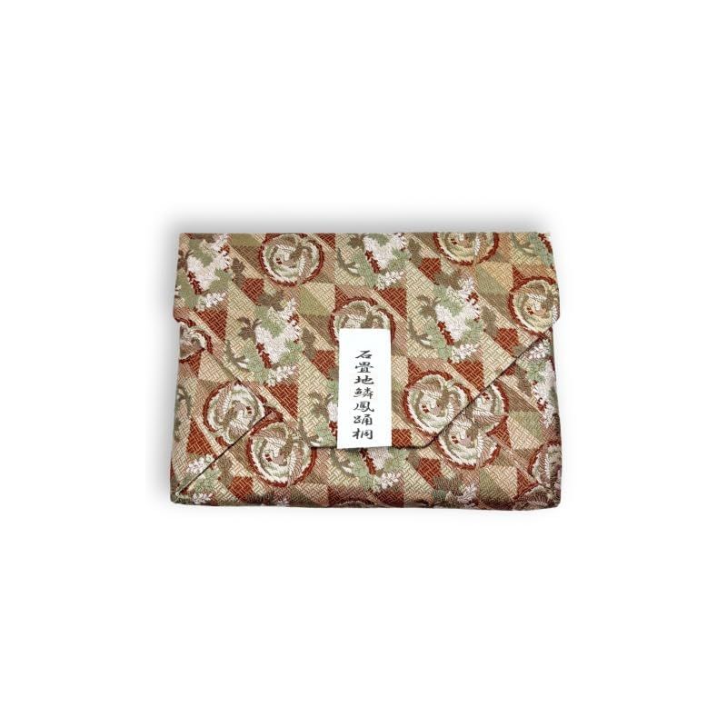 中川政七商店 茶道具 数寄屋袋 すきやぶくろ 和装小物 石畳地麟鳳踊桐 正絹